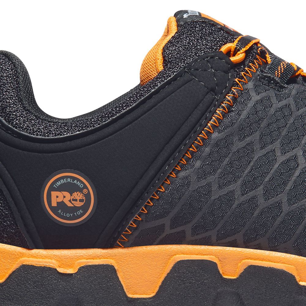 Zapatos De Seguridad Timberland Mujer Pro® Powertrain Sport Alloy Toe Eh Negras/Naranjas - Chile DTZ